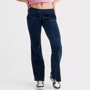 Juicy Couture Women's Velour Mar Vista Pants - Navy Blue